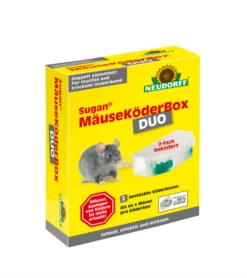 SUGAN Mäuseköder Box „Duo“, Ohne Köder