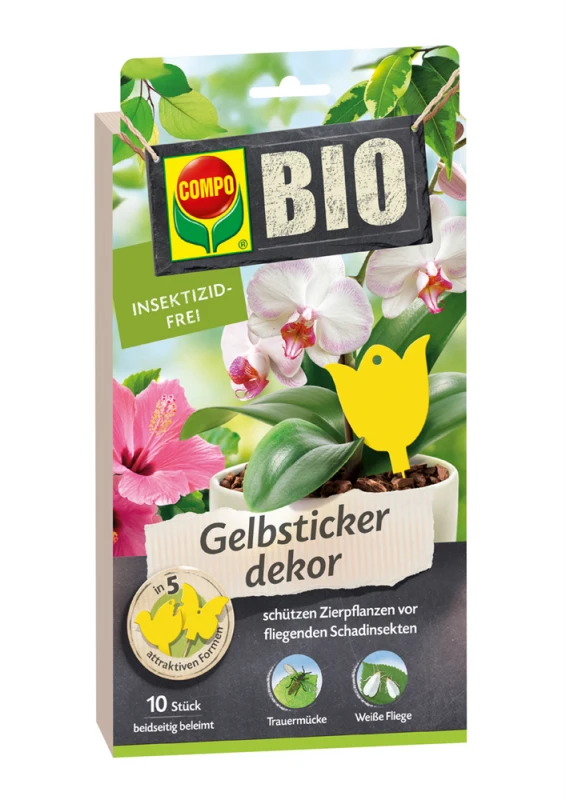 COMPO Bio-Gelbsticker, Dekor, 10 Stück 1 COMPO Bio-Gelbsticker, Dekor, 10 Stück